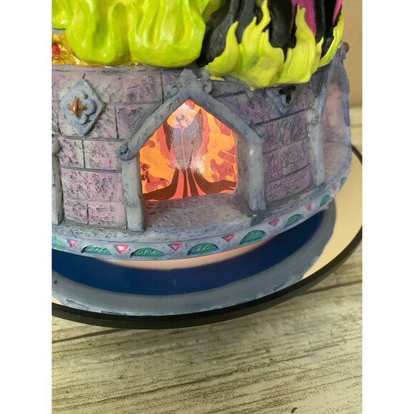 Disney Sleeping Beauty LED Light-UP Hourglass Snowglobe Music Box w/FLAWS - Picture 12 of 17